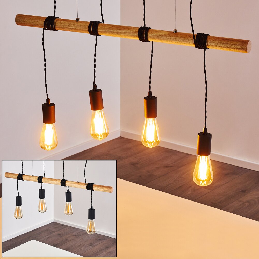 Lampada a Sospensione Oostkapelle Nero, 4-Luci main product photo