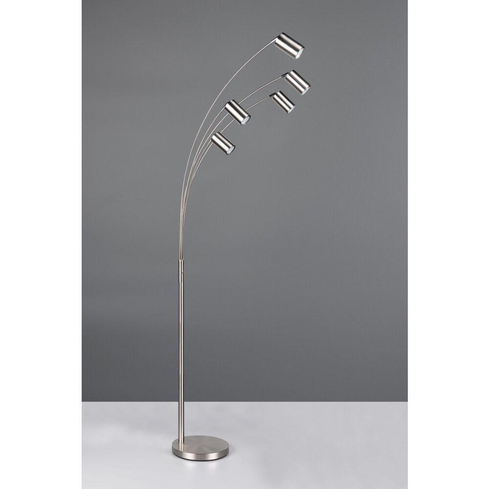 Illuminazione Trio Leuchten Marley Lampada da terra Nichel opaco, 5-Luci