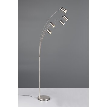 Illuminazione Trio Leuchten Marley Lampada da terra, Lampade ad arco Nichel opaco, 5-Luci