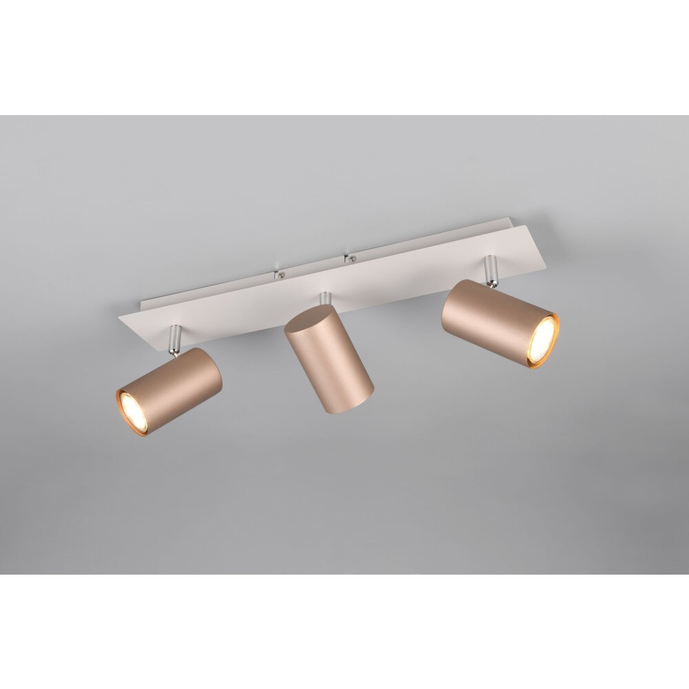 Illuminazione Trio Leuchten Marley Faretto da soffitto Marrone, 3-Luci main product photo