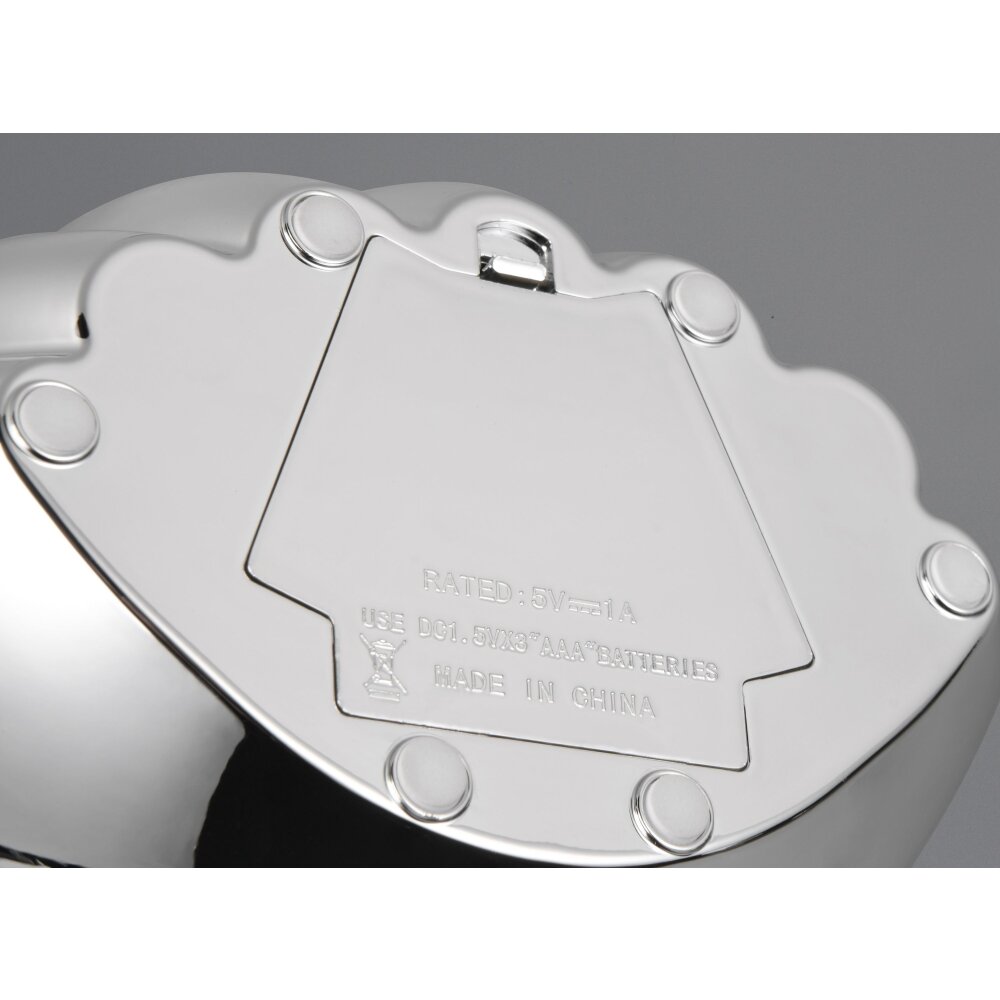 Illuminazione Reality Shelly Lampada da tavolo LED Cromo, 1-Luce, Cambia colore