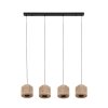 Illuminazione Trio Leuchten SMILLA Lampada a sospensione Nero, 4-Luci