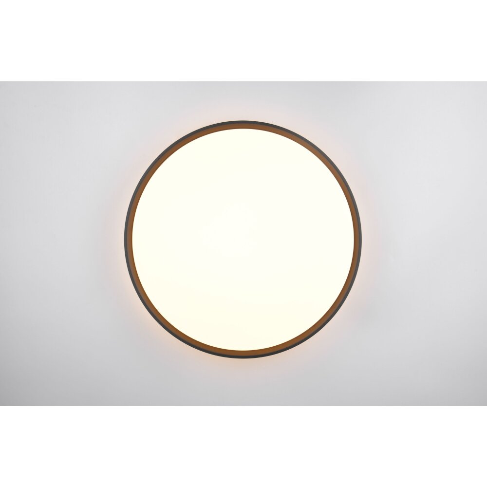 Illuminazione Reality Spacy Plafoniera LED Nero, 1-Luce, Telecomando