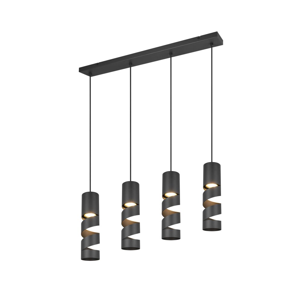 Illuminazione Trio Leuchten Stream Lampada a sospensione Nero, 4-Luci main product photo