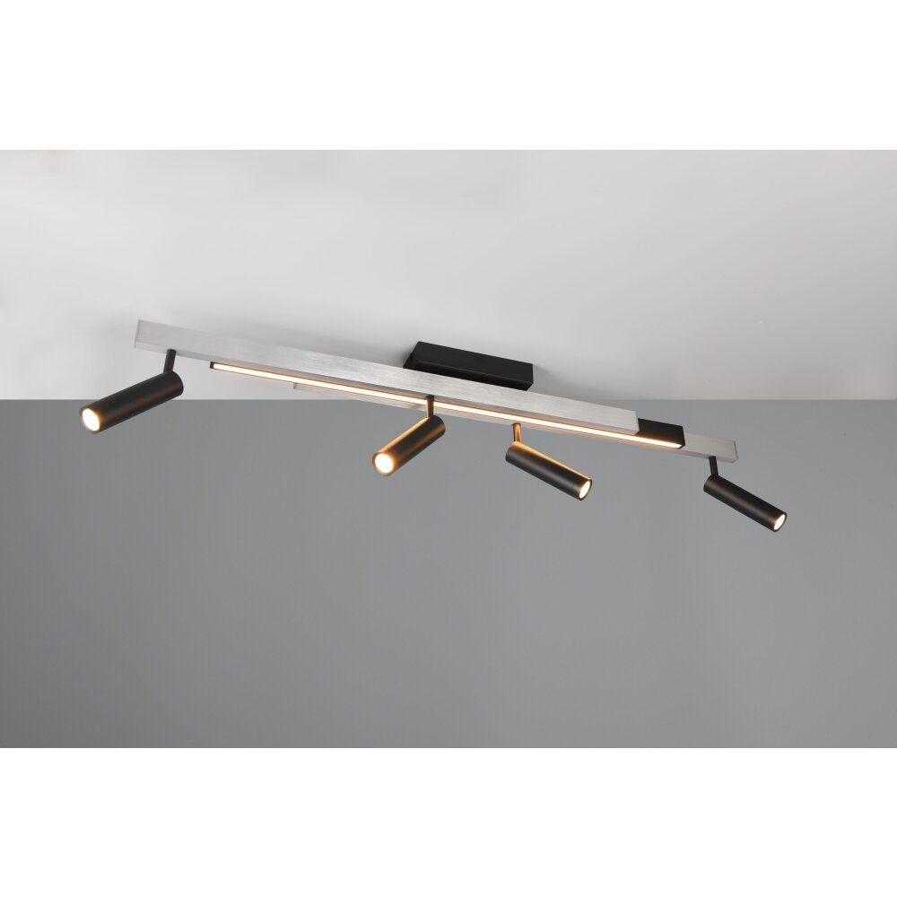 Illuminazione Trio Leuchten Zeno Plafoniera LED Alluminio, 5-Luci, Telecomando main product photo