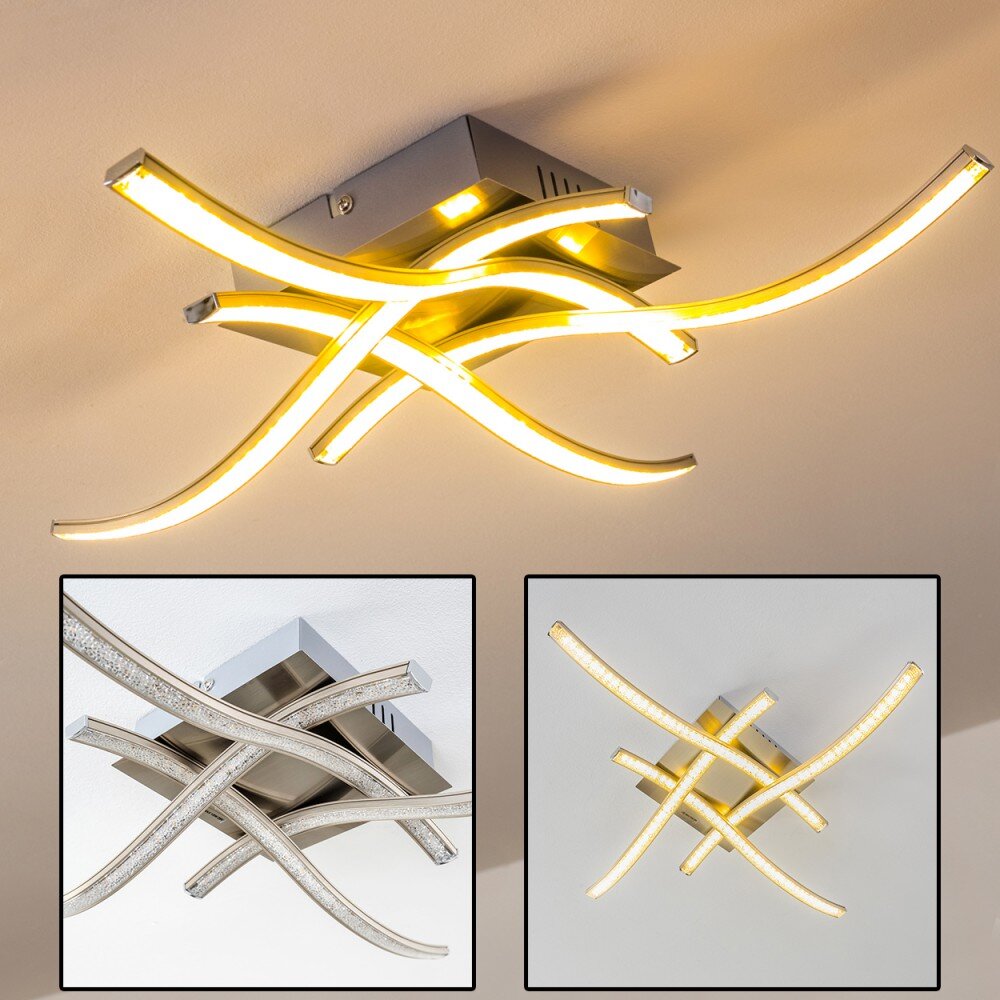 Kelowna Plafoniera LED Nichel opaco, 1-Luce main product photo