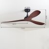 Follseland ventilatore da soffitto Marrone, Aspetto del legno, Nero