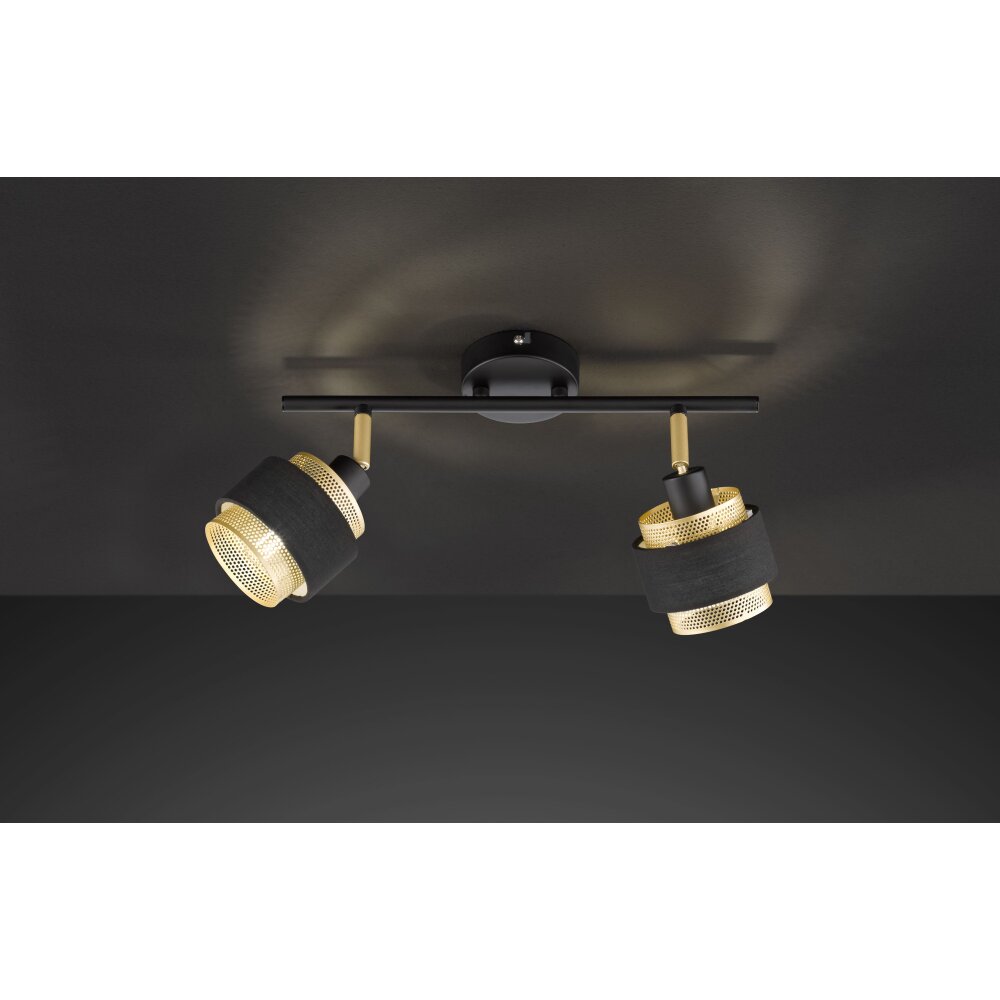 Wofi GROVE Plafoniera Nero, 2-Luci main product photo