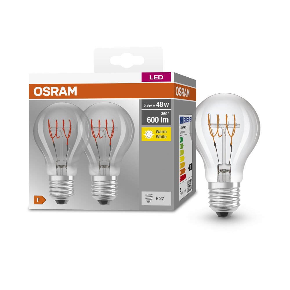 Illuminazione Osram E27 5.9 Watt Bianco caldo 600 Lumen main product photo
