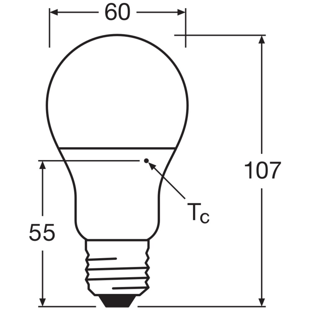 Illuminazione Osram E27 8.5 Watt Bianco neutro 806 Lumen