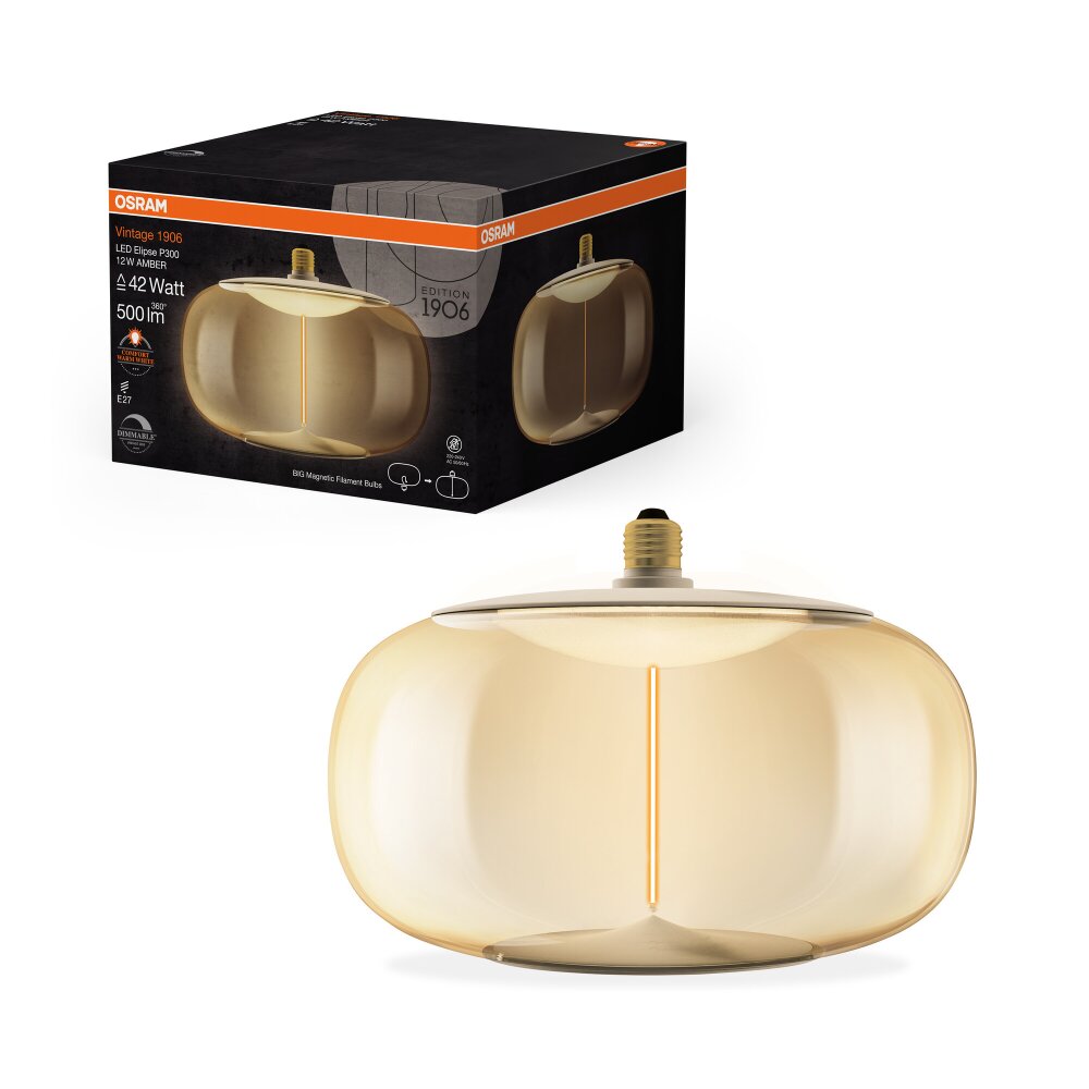 Illuminazione Osram E27 12 Watt Bianco caldo dimmerabile 500 Lumen main product photo