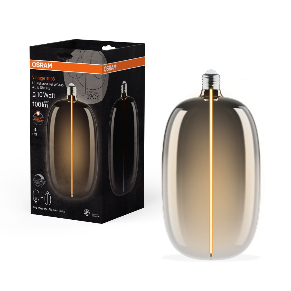 Illuminazione Osram E27 4.8 Watt Bianco caldo dimmerabile 100 Lumen main product photo