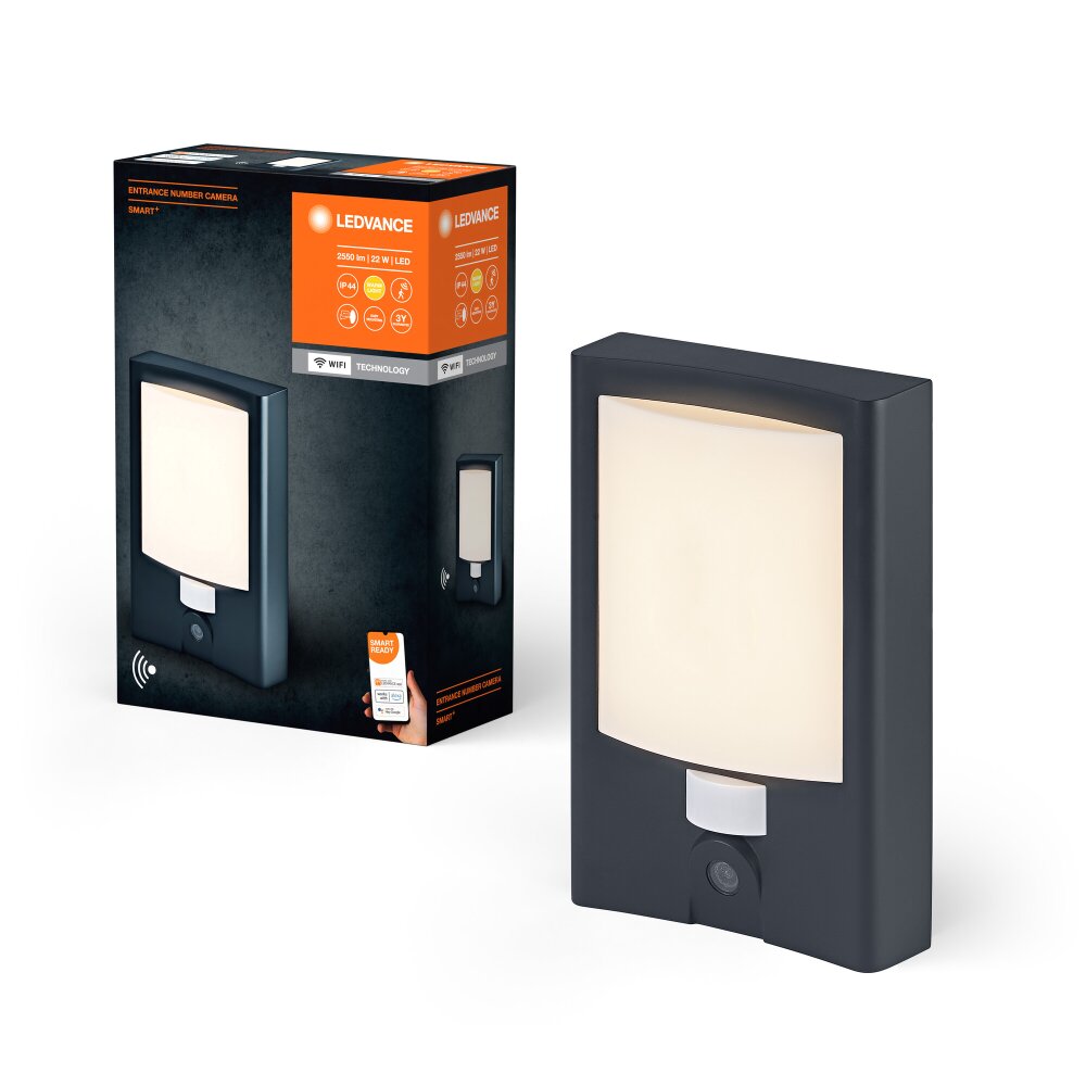 Illuminazione Ledvance WIF Lampada da parete per esterno LED Grigio, 1-Luce main product photo