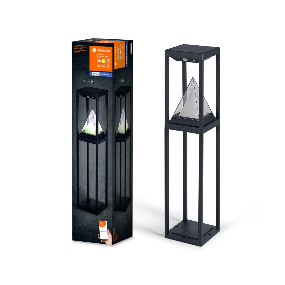 Illuminazione Ledvance WIF Lampada solare LED Nero, 1-Luce, Sensori di movimento, Cambia colore main product photo