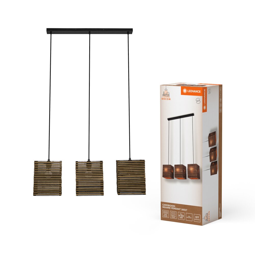 Illuminazione Ledvance DECOR Applique e plafoniera Marrone, 3-Luci main product photo
