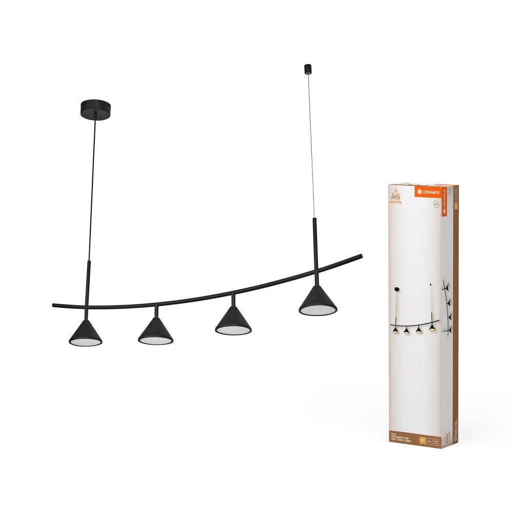 Illuminazione Ledvance DECOR Applique e plafoniera LED Nero, 4-Luci main product photo