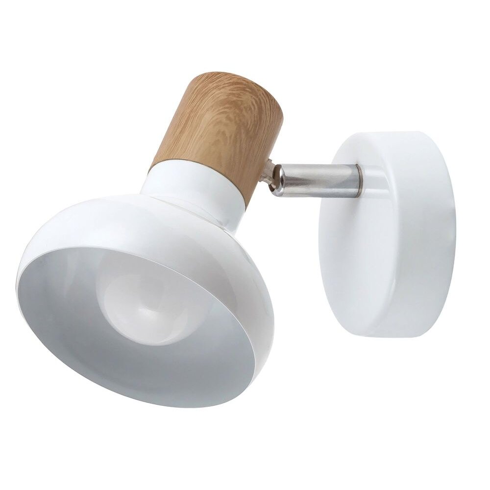 Illuminazione Rabalux Holly Applique, Faretto da parete Legno scuro, Bianco, 1-Luce main product photo