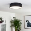 Kampal Plafoniera LED Nero, 1-Luce