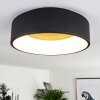 Kampal Plafoniera LED Nero, 1-Luce