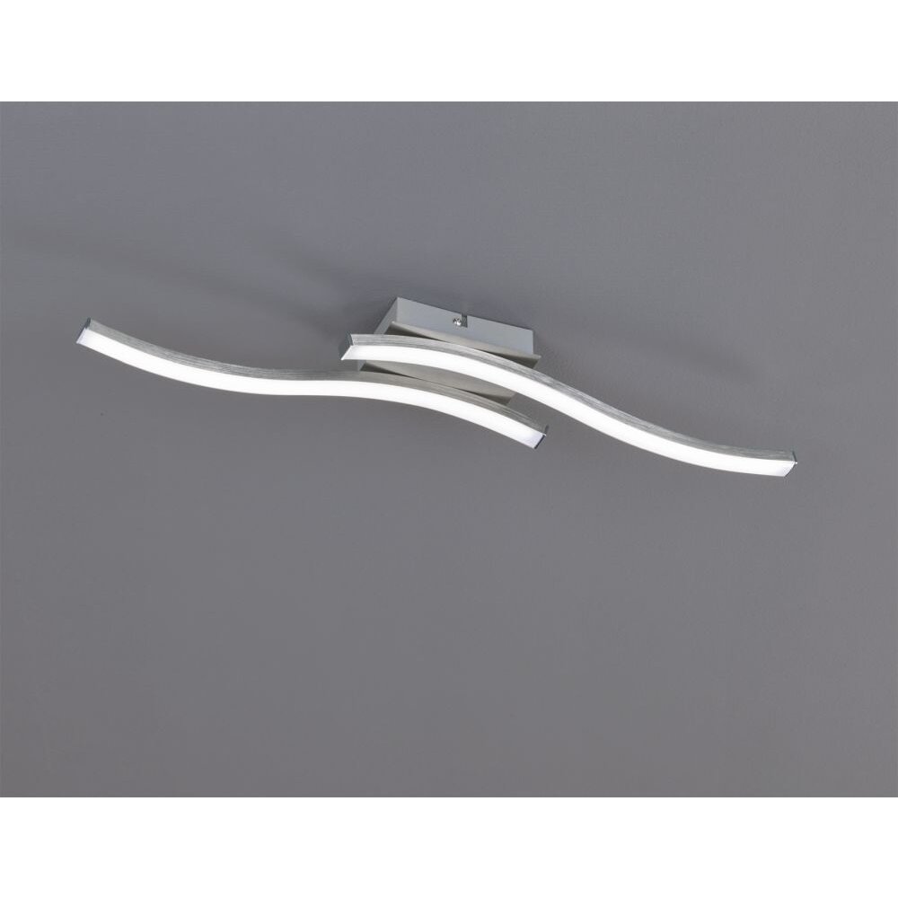 Reality ROUTE Plafoniera LED Nichel opaco, 2-Luci main product photo