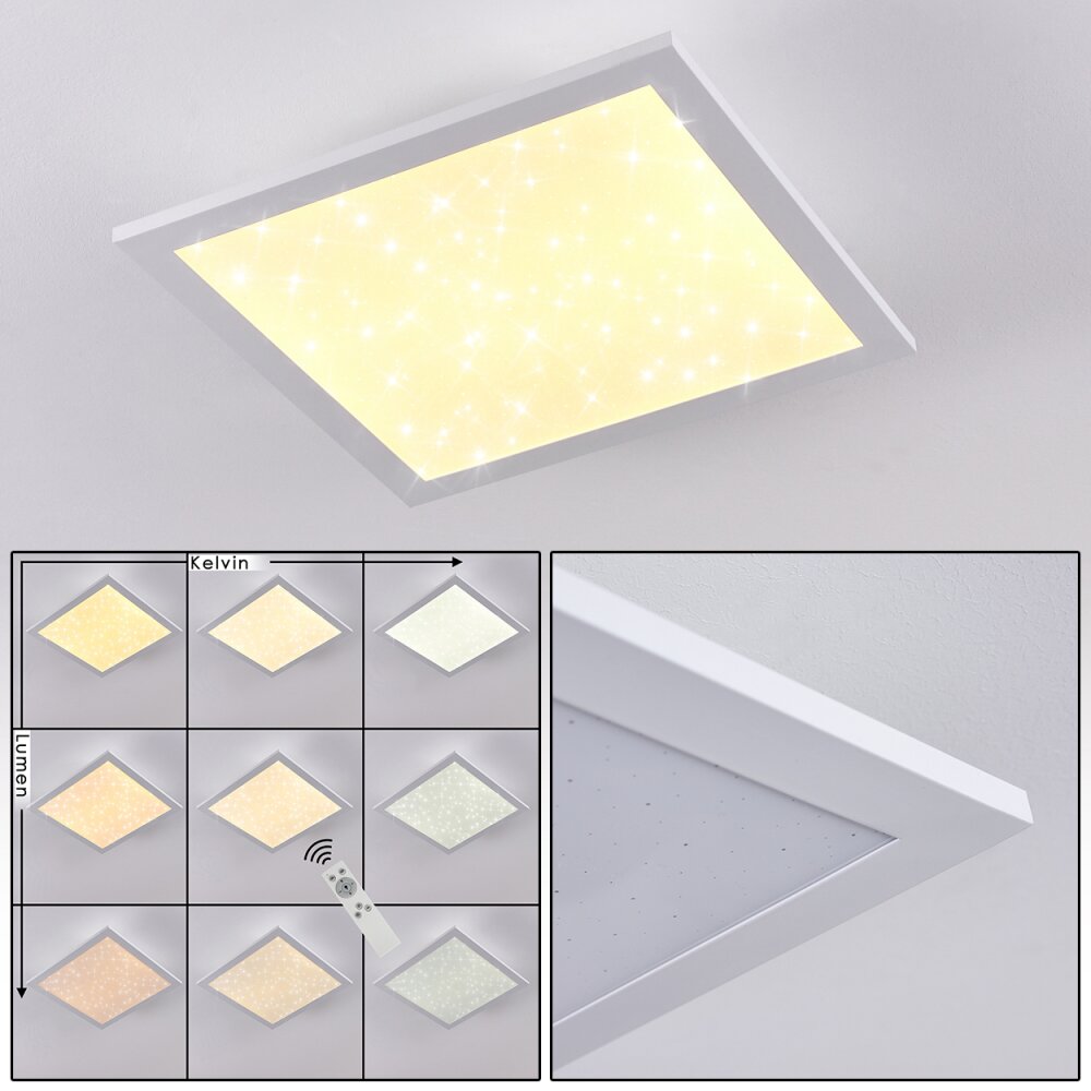 Cambote Plafoniera LED Bianco, 1-Luce, Telecomando main product photo