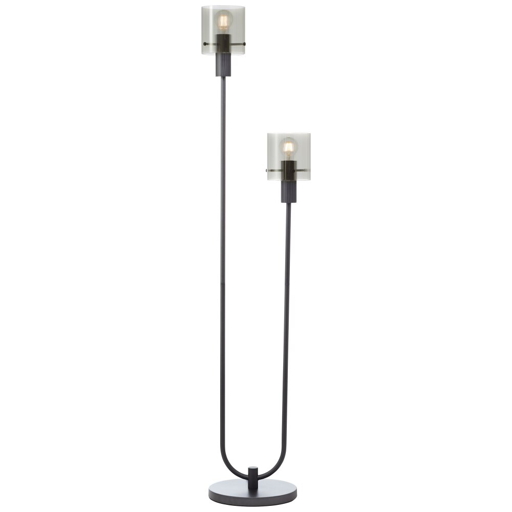 Illuminazione Brilliant Riffelini Lampada da terra Nero, 2-Luci main product photo