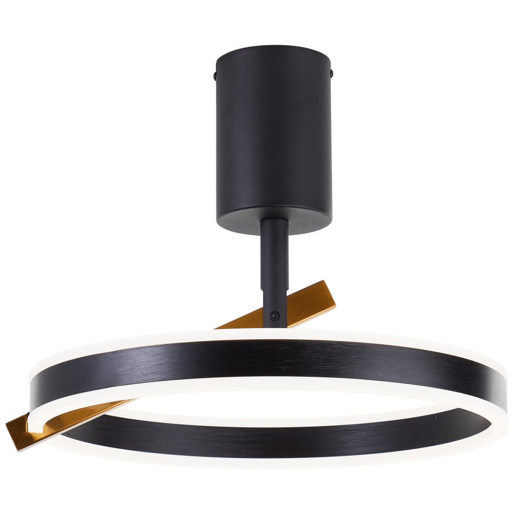 Illuminazione Brilliant Merida Plafoniera LED Nero, 1-Luce, Telecomando main product photo