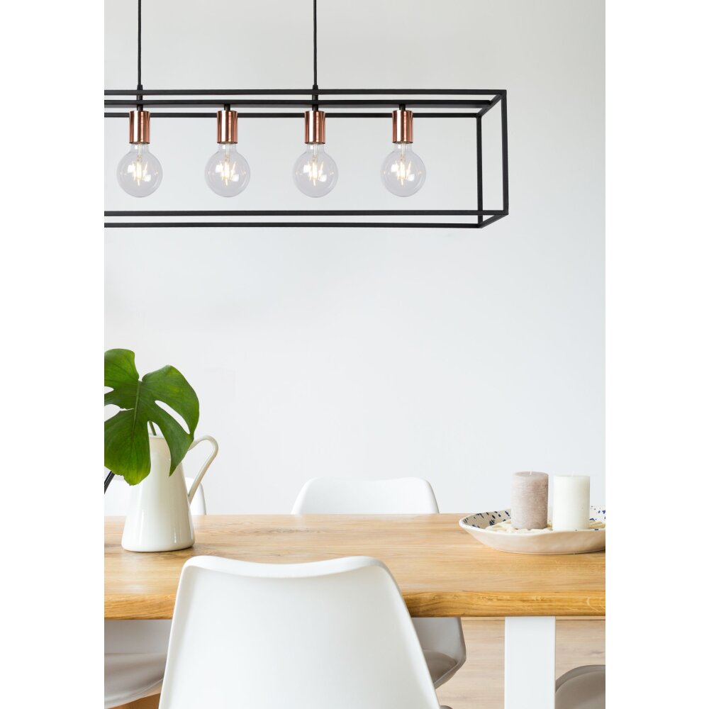 Lucide ARTHUR Lampada a Sospensione Nero, 5-Luci main product photo