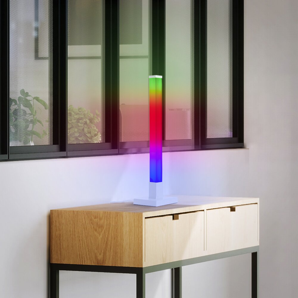 Illuminazione Brilliant Neele Lampada da tavolo LED Bianco, 1-Luce, Telecomando main product photo