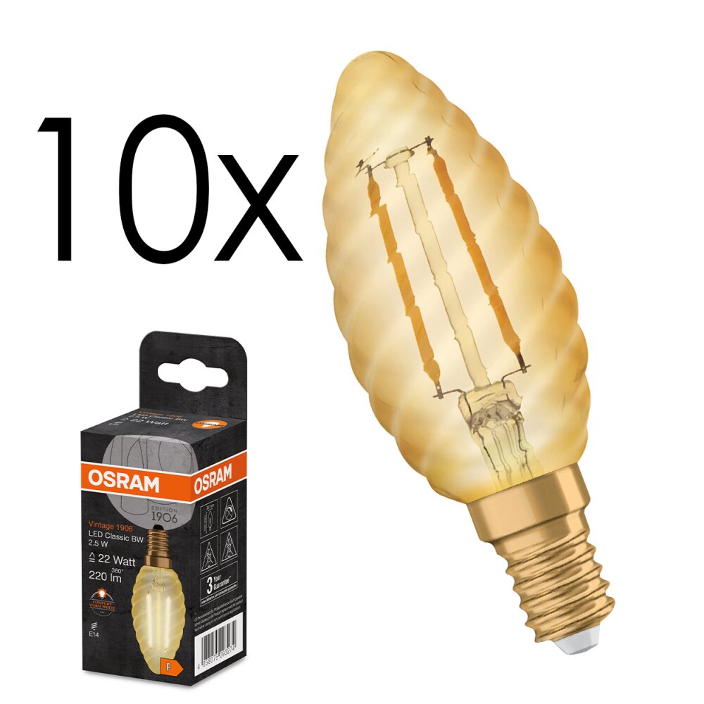 E14 LED 2.5 Watt Bianco caldo 220 Lumen main product photo
