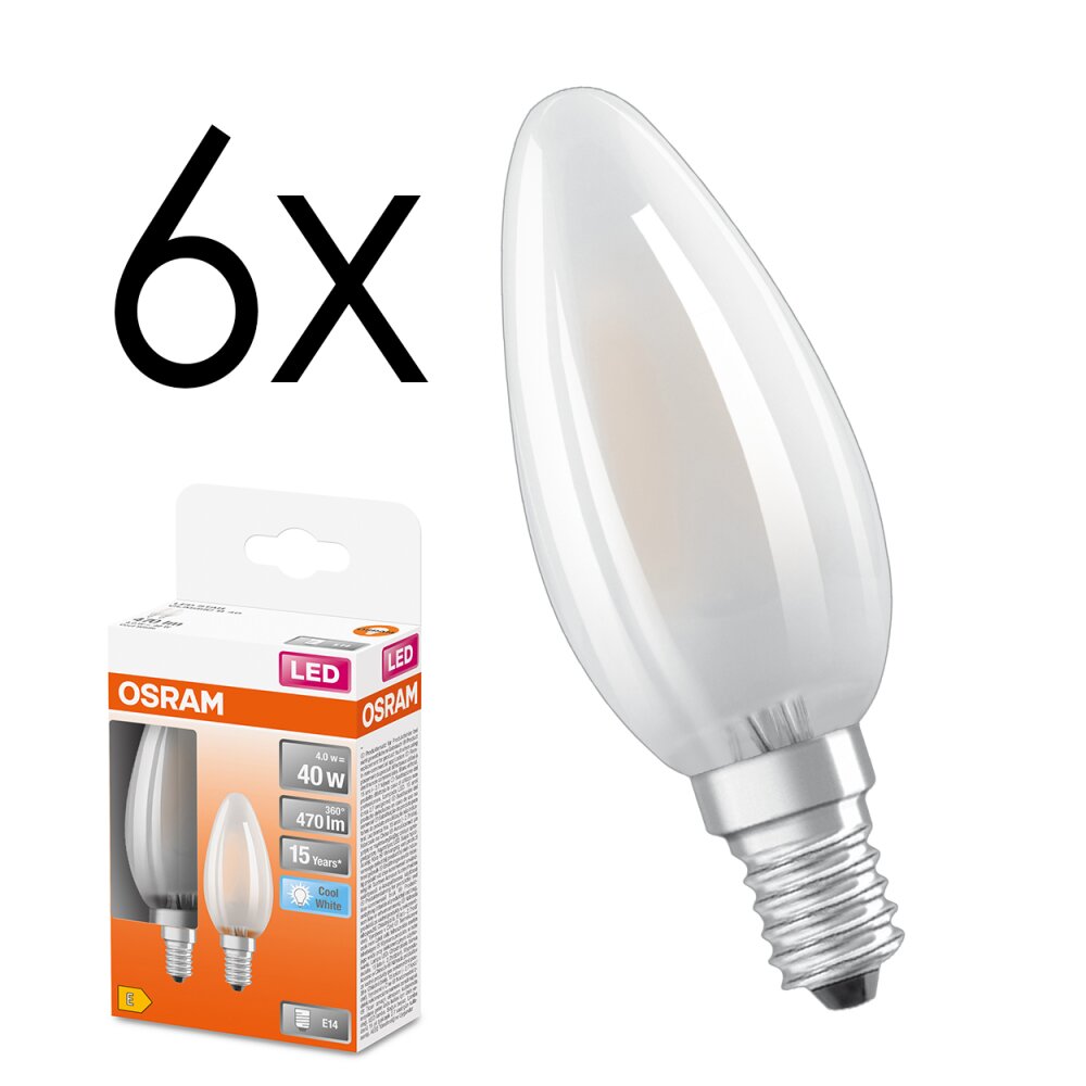E14 LED 4 Watt Bianco neutro 470 Lumen main product photo