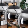 Gastor Lampadario a sospensione, Lampada a sfera, Lampada a sospensione Cromo, Grigio fumo, 4-Luci