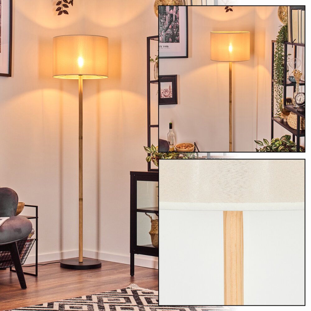 Bassagoda Lampada da terra Écru, Nero, 1-Luce main product photo