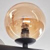 Chehalis Plafoniera, Lampada a sfera Ambrato, Grigio fumo, 8-Luci