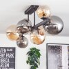 Chehalis Plafoniera, Lampada a sfera Ambrato, Grigio fumo, 8-Luci
