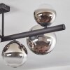 Chehalis Plafoniera, Lampada a sfera Cromo, Chiaro, Grigio fumo, 8-Luci