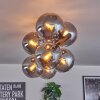 Gastor Plafoniera, Lampada a sfera Grigio fumo, 8-Luci