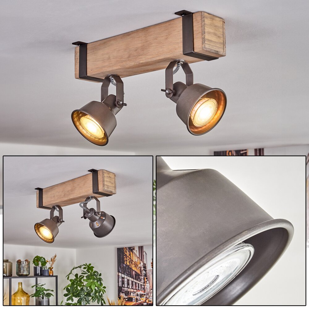 Pehefito Plafoniera, Faretto da soffitto Grigio, Écru, 2-Luci main product photo