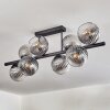 Gastor Plafoniera, Lampada a sfera Chiaro, Grigio fumo, 8-Luci