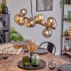Chehalis Lampadario a sospensione, Lampada a sfera, Lampada a sospensione Ambrato, Grigio fumo, 10-Luci