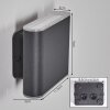 Paranhas Lampada da parete per esterno, Illuminazione bagno, Lampade Up & Down, Applique Antracite, 1-Luce