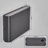 Gamas Lampada da parete per esterno, Illuminazione bagno, Lampade Up & Down, Applique Antracite, 1-Luce