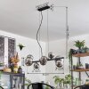 Chehalis Lampadario a sospensione, Lampada a sfera, Lampada a sospensione Cromo, Grigio fumo, 8-Luci Chehalis Lampadario a sospensione, Lampada a sfera, Lampada a sospensione Cromo, Grigio fumo, 8-Luci