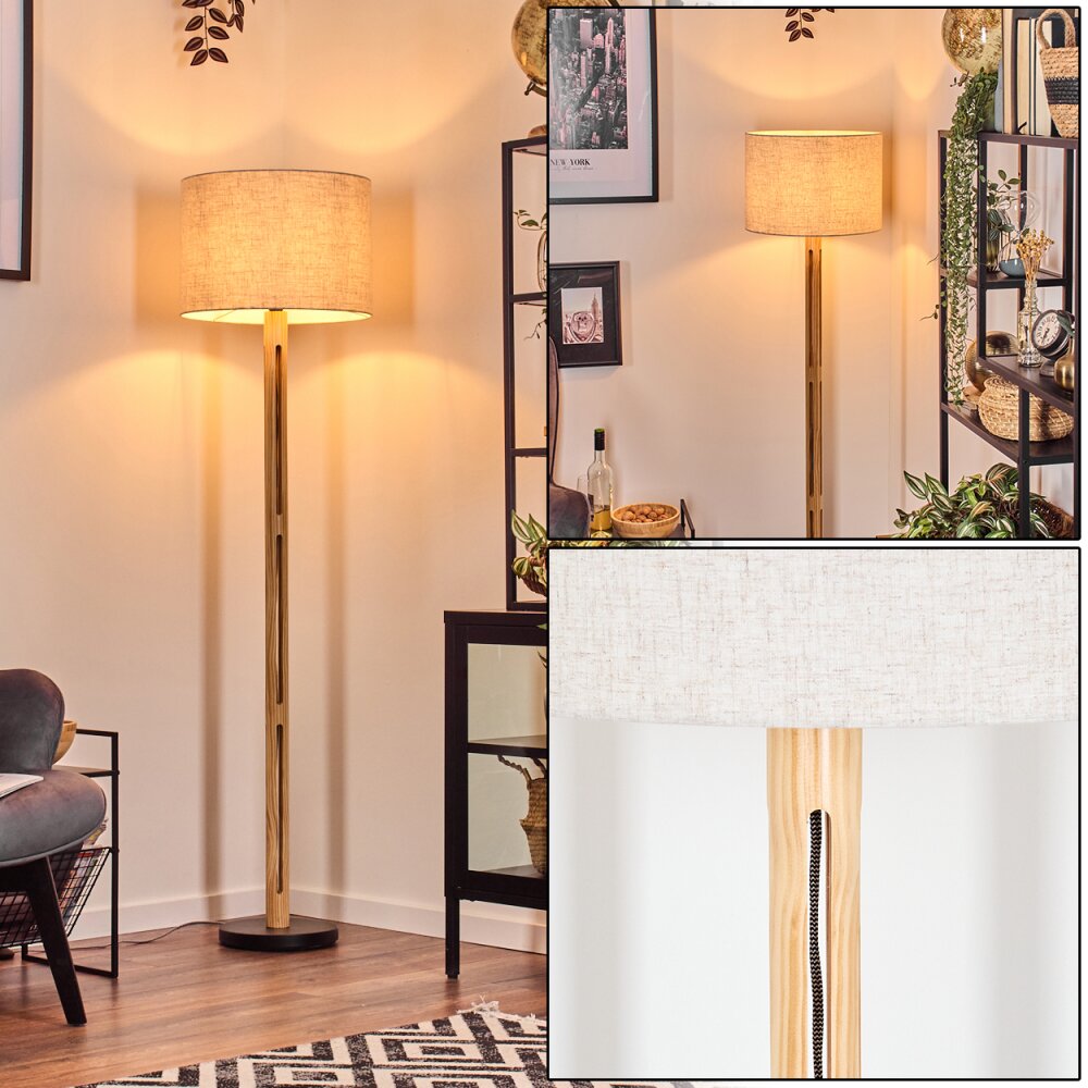 Bassagoda Lampada da terra Écru, Nero, 1-Luce main product photo