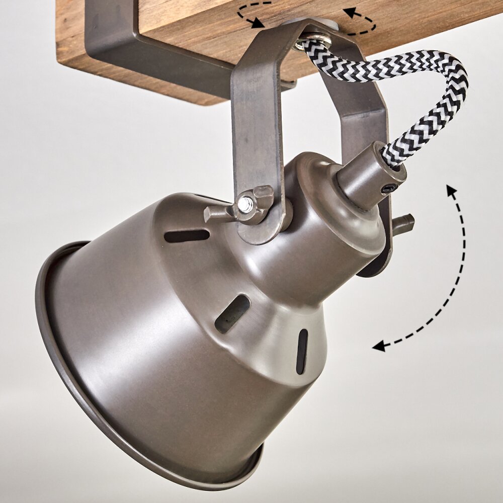 Pehefito Plafoniera, Faretto da soffitto Marrone, Grigio, 6-Luci