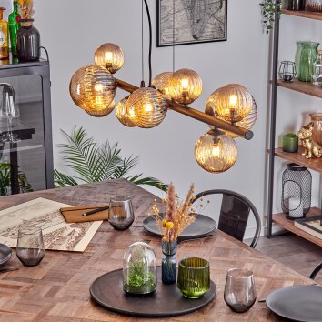 Chehalis Lampadario a sospensione, Lampada a sfera, Lampada a sospensione Ambrato, 10-Luci Chehalis Lampadario a sospensione, Lampada a sfera, Lampada a sospensione Ambrato, 10-Luci