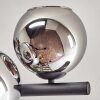 Gastor Plafoniera, Lampada a sfera Cromo, Grigio fumo, 8-Luci