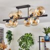 Gastor Plafoniera, Lampada a sfera Ambrato, Chiaro, 8-Luci