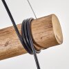 Koyoto Lampadario a sospensione, Lampada a sfera, Lampada a sospensione Écru, Nero, 3-Luci