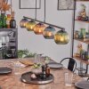 Koyoto Lampadario a sospensione, Lampada a sfera, Lampada a sospensione Blu, Verde, Ramato, 5-Luci